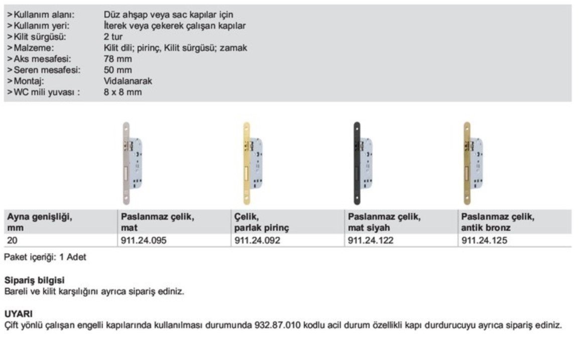 Çarpma Kapı Menteşeleri